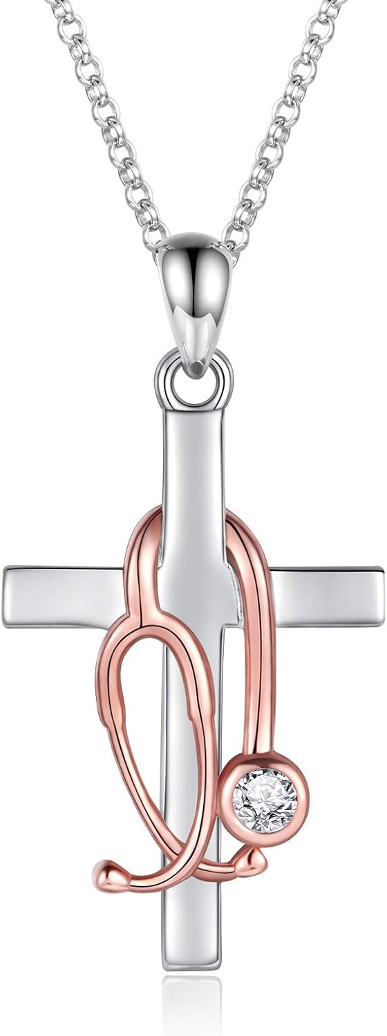 Sterling Silver Medical Jewelry Set for Nurses and Graduates