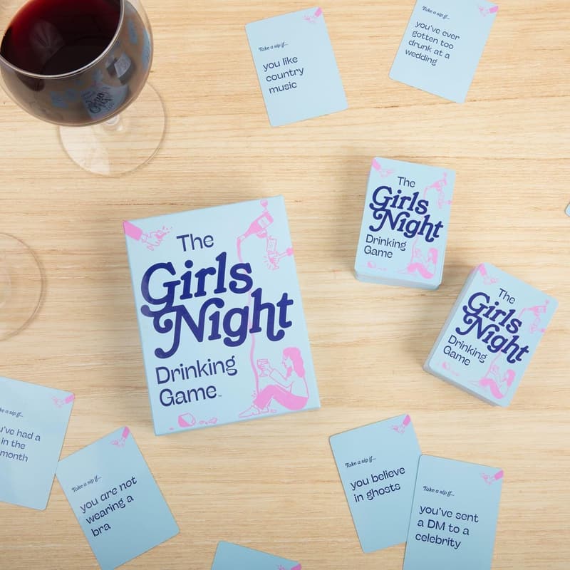 Girls Night Drinking Game for Bachelorette Parties and Group Fun