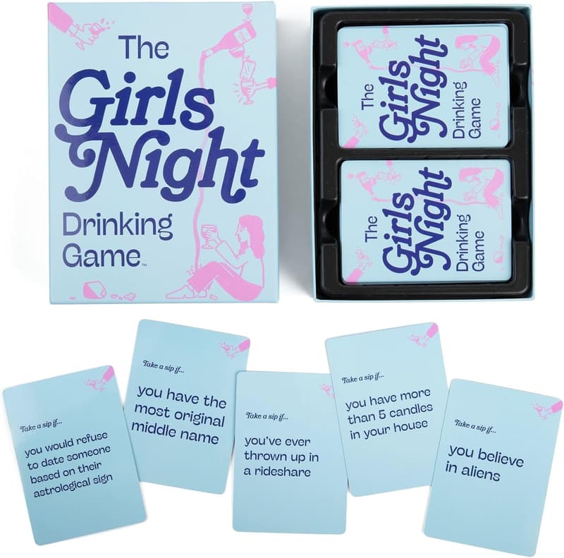 Girls Night Drinking Game for Bachelorette Parties and Group Fun