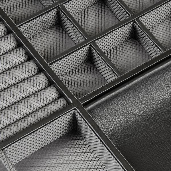WOLF Windsor 10-Piece Vegan Leather Watch Box with Drawer