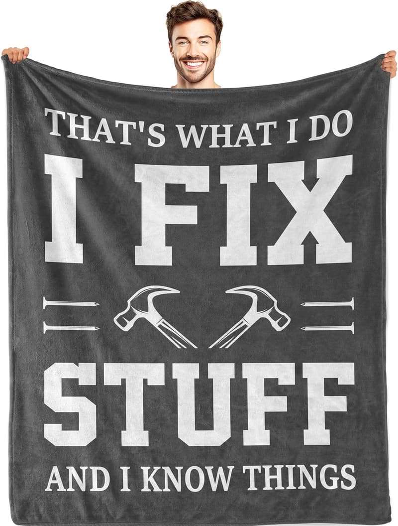 Men's Birthday/Anniversary Throw Blanket, 50