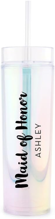 Iridescent Customizable 16 oz Reusable Plastic Party Cup