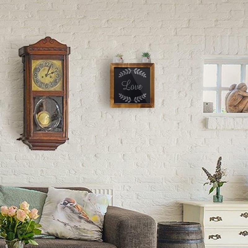 Wooden Gun Storage Box with Picture Frame - Concealment Safe