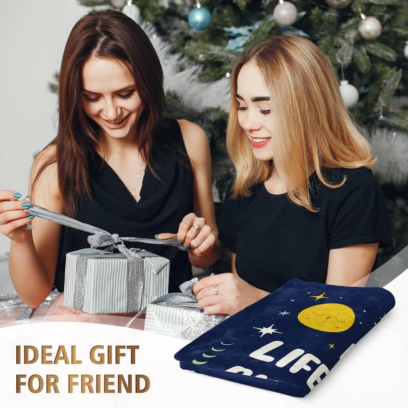 Best Friend Birthday Blanket Gift for Women, 60