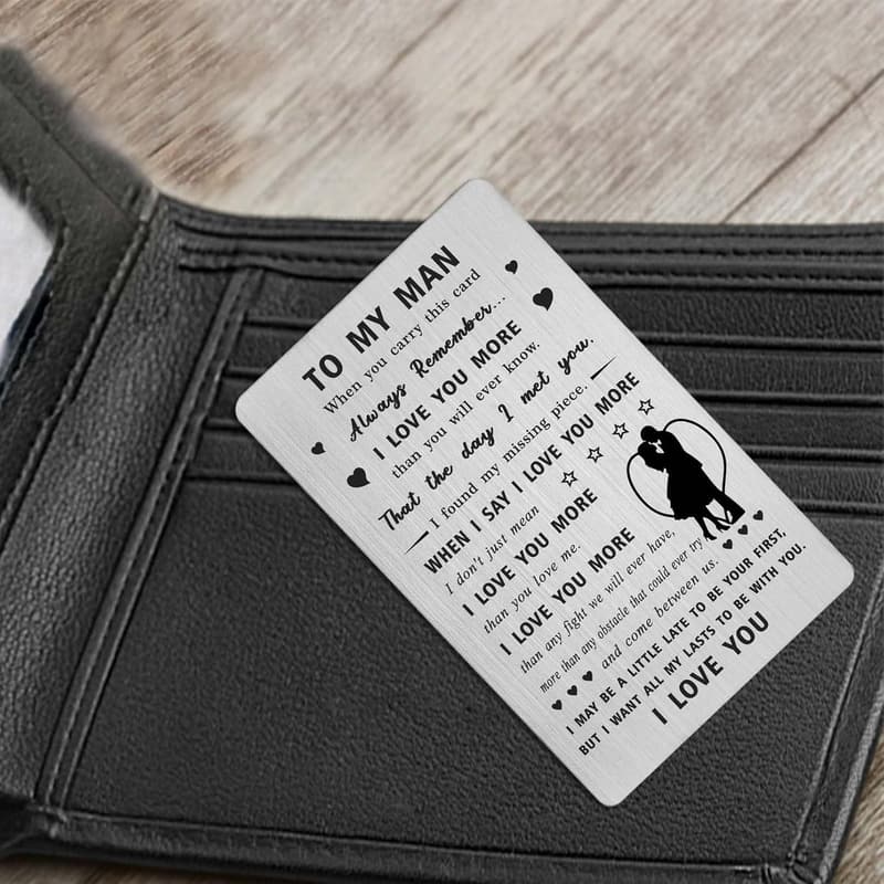 I Love You Card for Him - Anniversary, Birthday Gift
