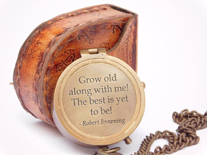50th Anniversary Compass Gift for Couples, Personalized Decor