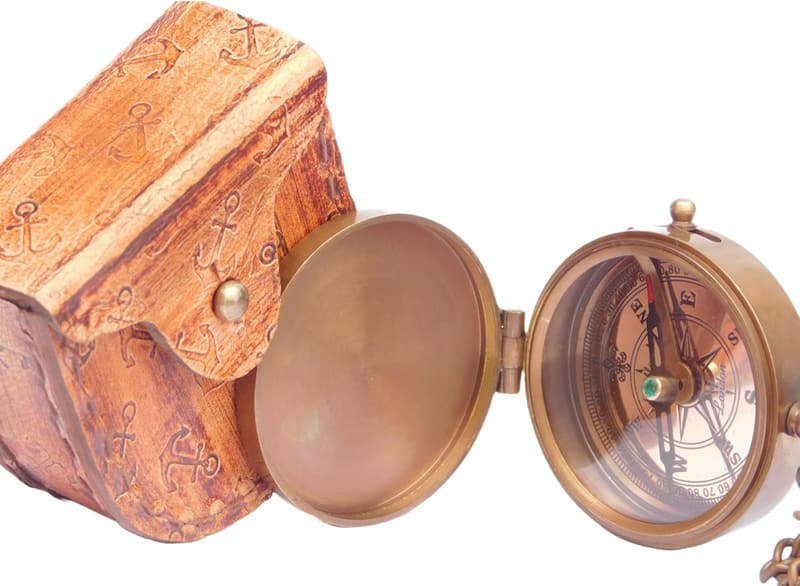 50th Anniversary Compass Gift for Couples, Personalized Decor