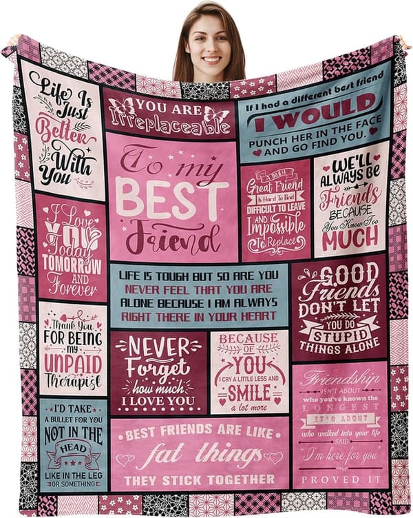 Birthday Blanket for Best Friend, 60