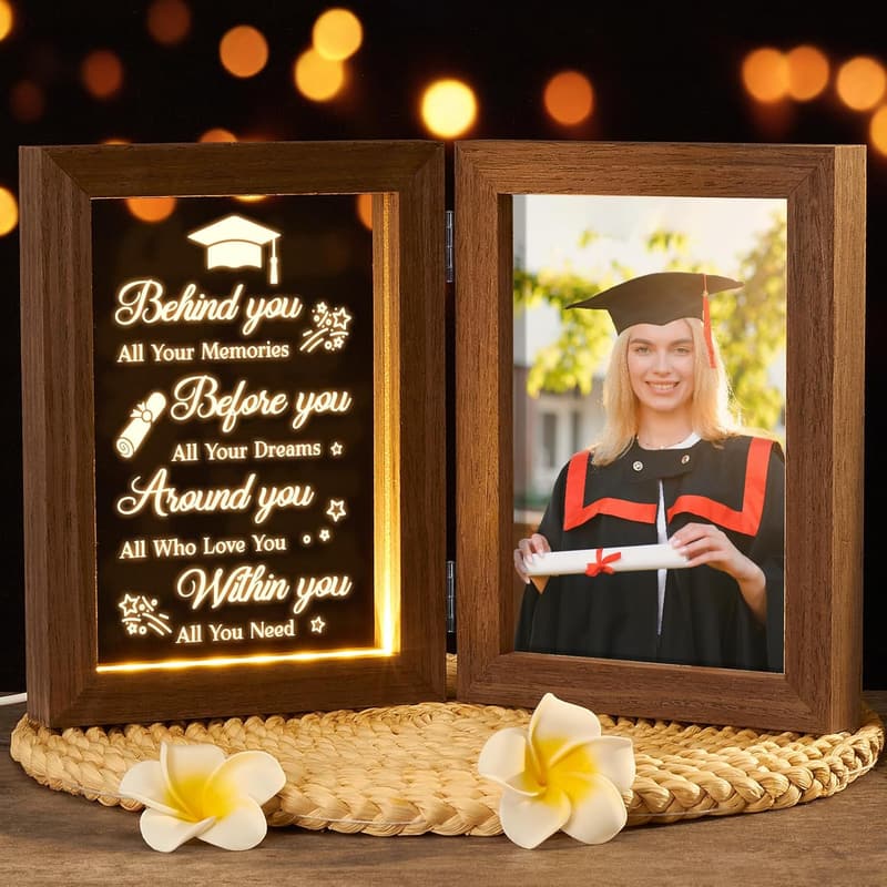 Graduation Picture Frame with Light - Perfect Gift for Grads
