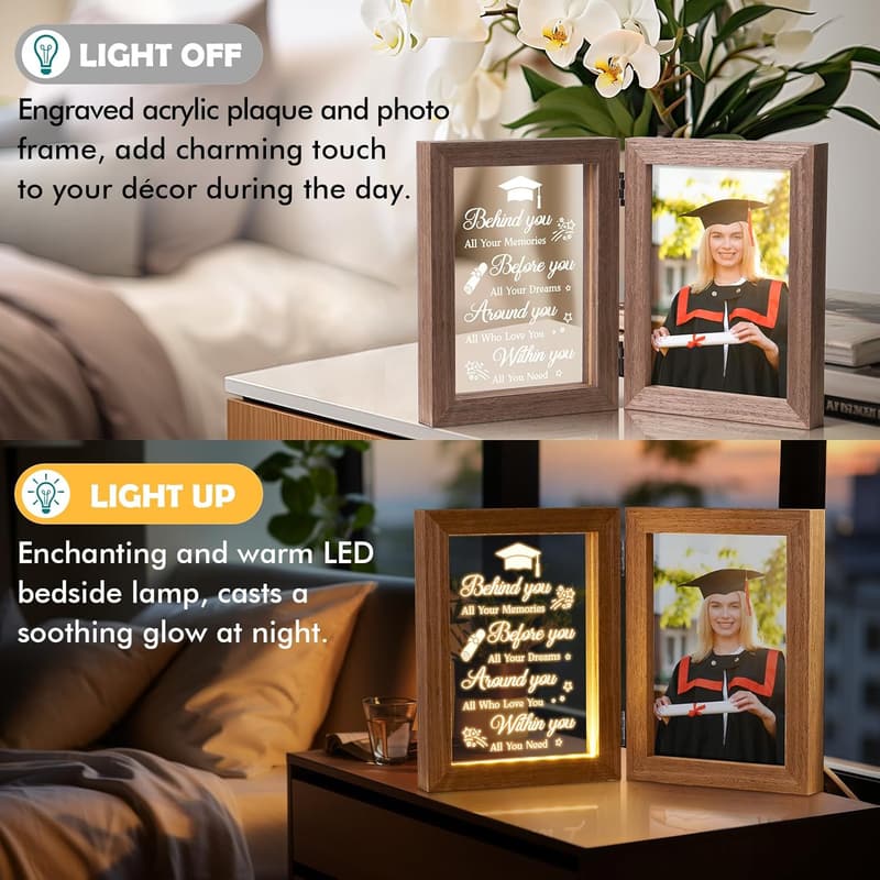 Graduation Picture Frame with Light - Perfect Gift for Grads