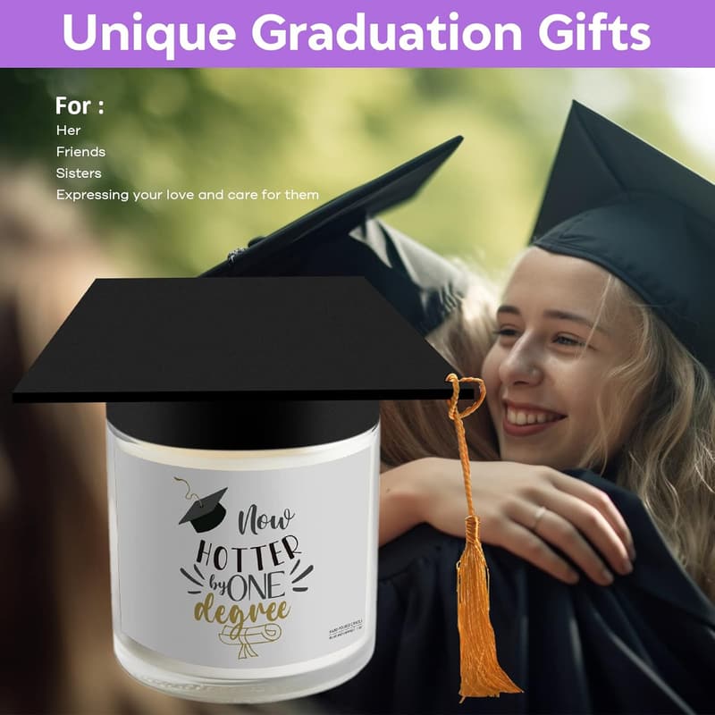 Graduation 2025 - Soy Wax Scented Candle Gift for Her & Him