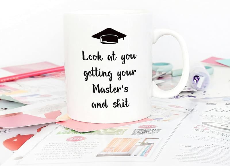 Masters Graduation Coffee Mug - Funny 11 Oz Gift