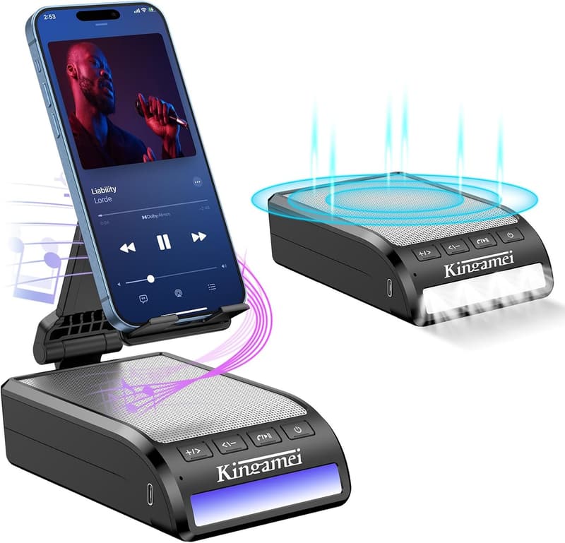 Adjustable Bluetooth Speaker & Phone Stand for Men’s Birthday