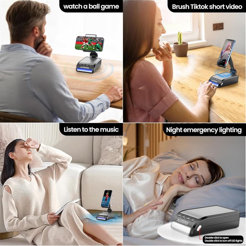 Adjustable Bluetooth Speaker & Phone Stand for Men’s Birthday