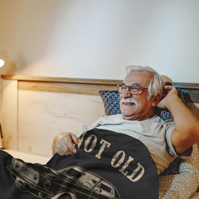 Funny Throw Blanket for Men - Birthday & Retirement Gift 50