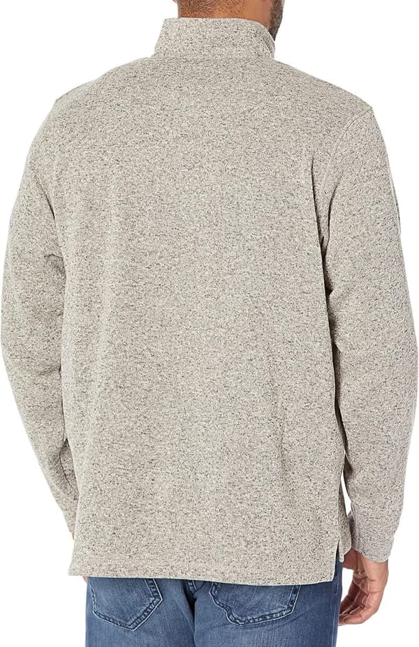 Men's Long Sleeve Fleece Quarter-Zip Sweater by Wrangler Authentics