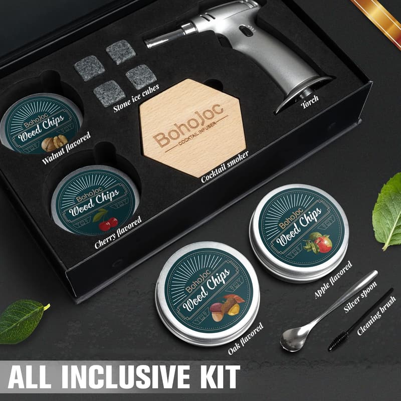 Father's Day Bourbon Whiskey Smoker Kit for Men