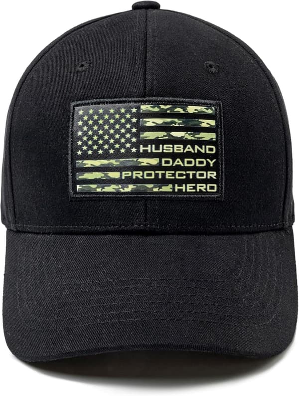 Husband Camo Flag Hat - Perfect Gift for Father's Day & Birthdays