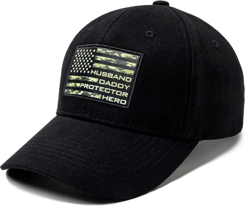 Husband Camo Flag Hat - Perfect Gift for Father's Day & Birthdays