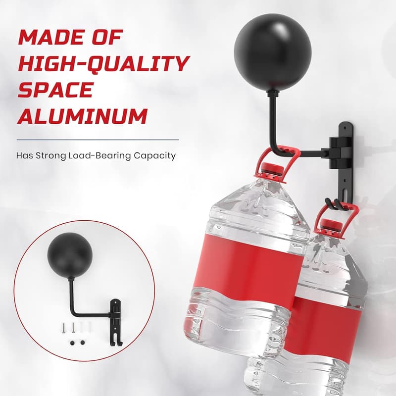 Motorcycle Helmet Wall Mount with 180° Swivel Holder