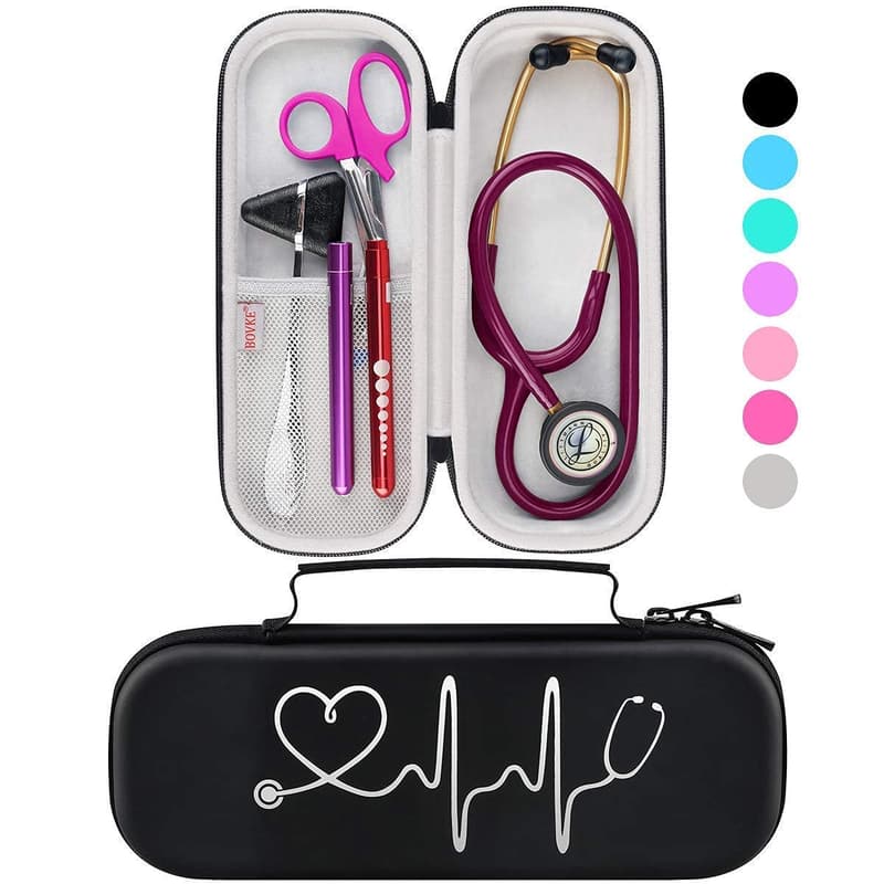Stethoscope Case for 3M Littmann & EMT Tools - Black