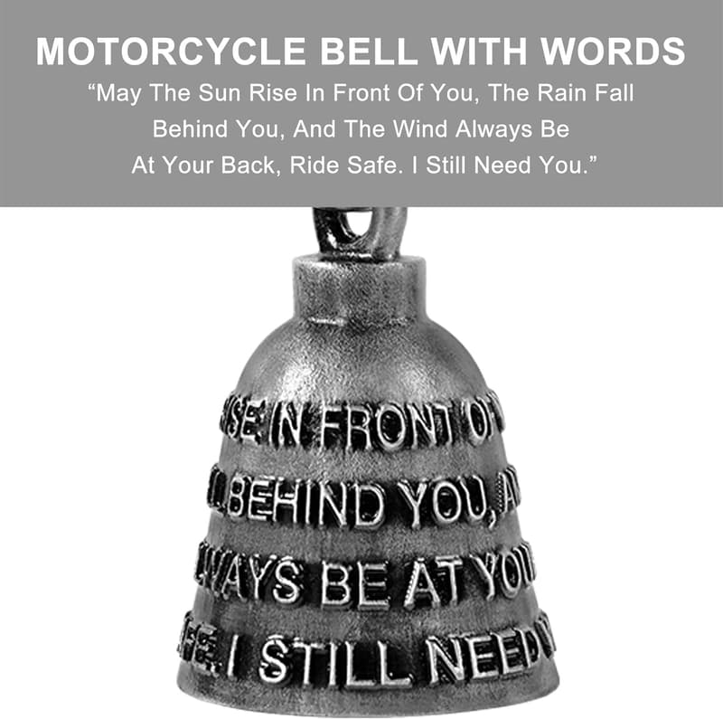 Good Luck Guardian Angel Biker Bell for Riders