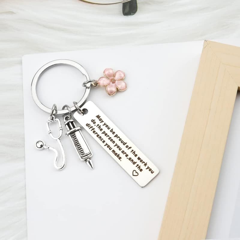 Nurse Week Keychain Gift for Women