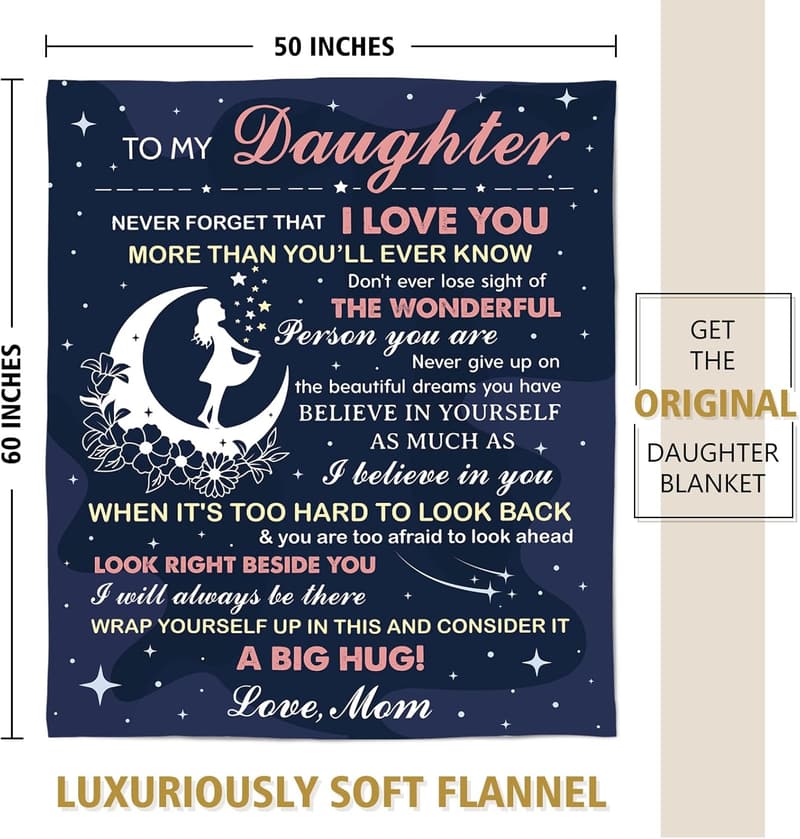 Mother's Day Gift Blanket for Daughter