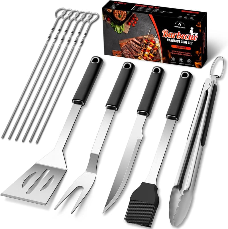 Father's Day BBQ Tool Set - Stainless Steel Grilling Accessories