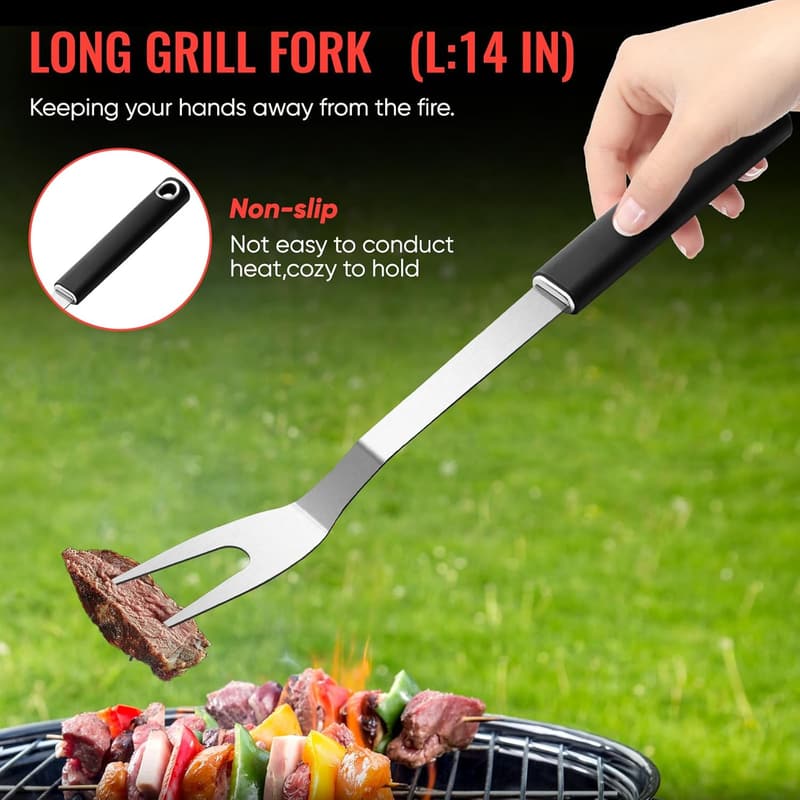 Father's Day BBQ Tool Set - Stainless Steel Grilling Accessories