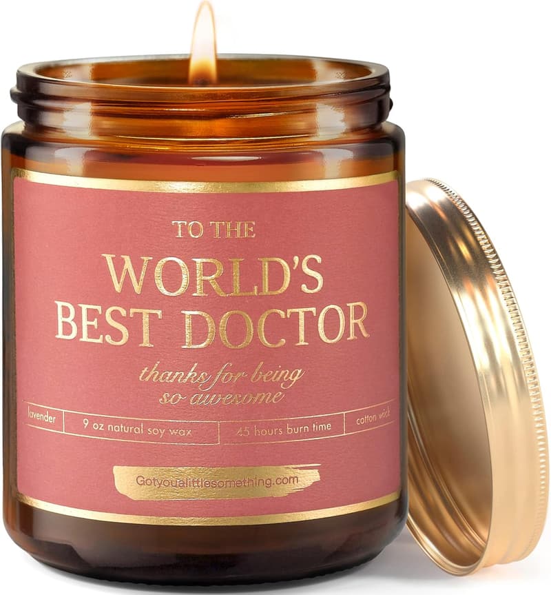Empowering Candle Gift for Female Doctors - Thank You Appreciation