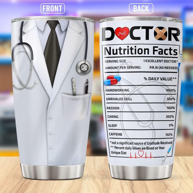 Doctor Appreciation Insulated Tumbler - 20oz Stainless Steel Gift