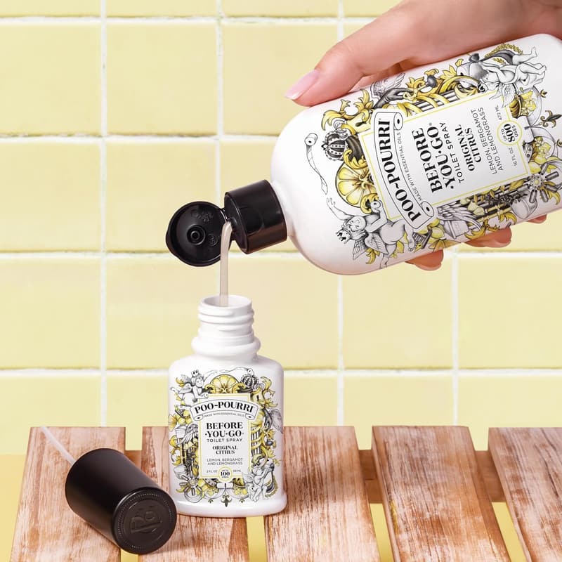 Original Citrus Toilet Spray, 2 Fl Oz - Lemon & Bergamot