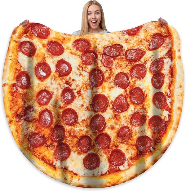 Personalized Pizza Blanket - Double-Sided Soft Flannel Gift