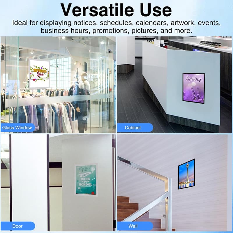 Double-Sided Adhesive Picture Frame (8.5x11'', Pack of 2)