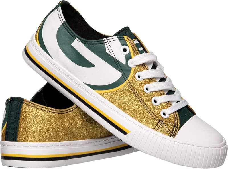 Dallas Cowboys Glitter Canvas Sneakers for Women