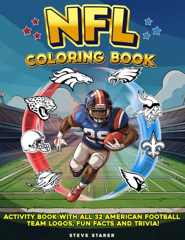 NFL Coloring Book: Activity Book with 32 Team Logos and Trivia
