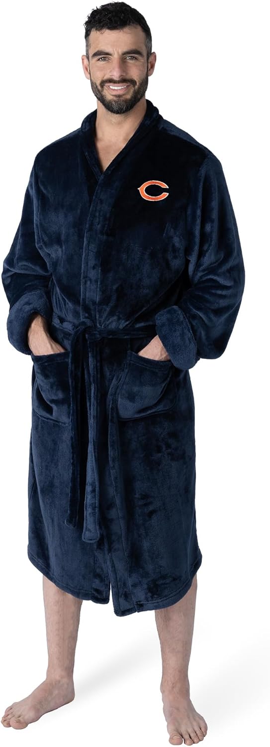 NFL Silk Touch Bath Robe, Large/X-Large for Fans