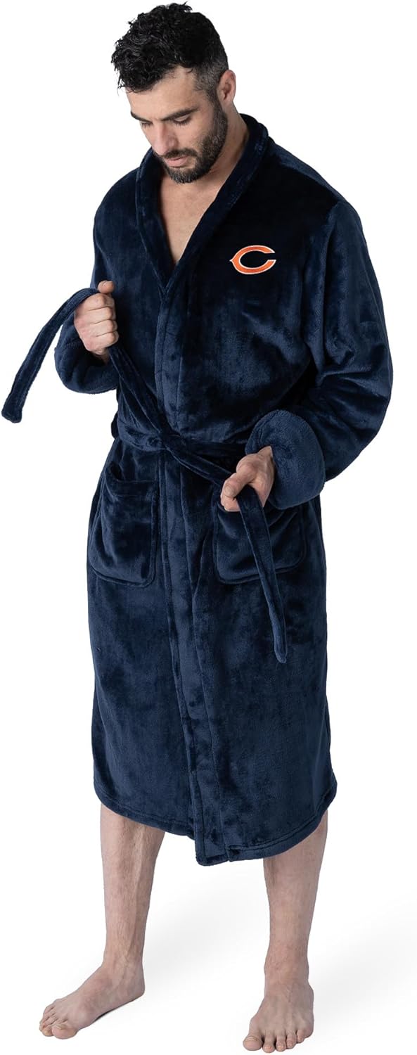 NFL Silk Touch Bath Robe, Large/X-Large for Fans