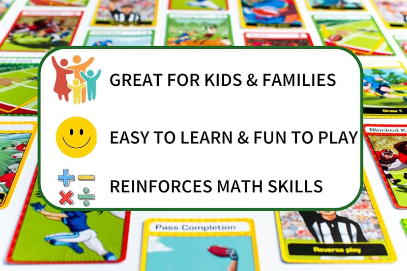 Philadelphia Eagles Football Card Game for Kids & Family Fun