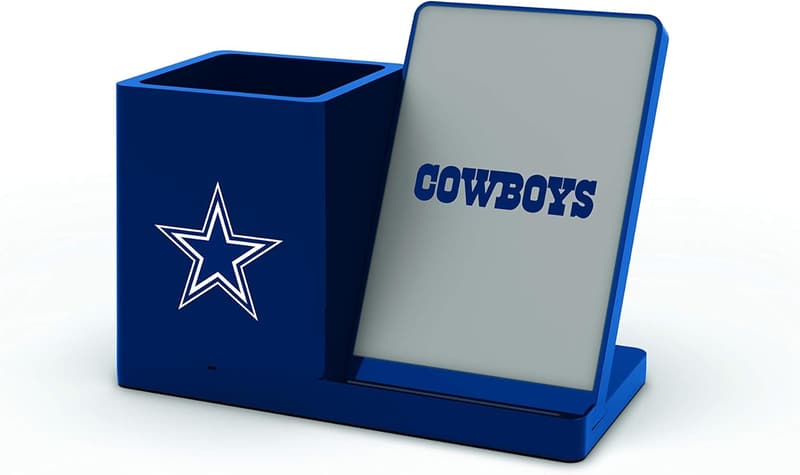 NFL Unisex Wireless Charging Stand & Desktop Organizer