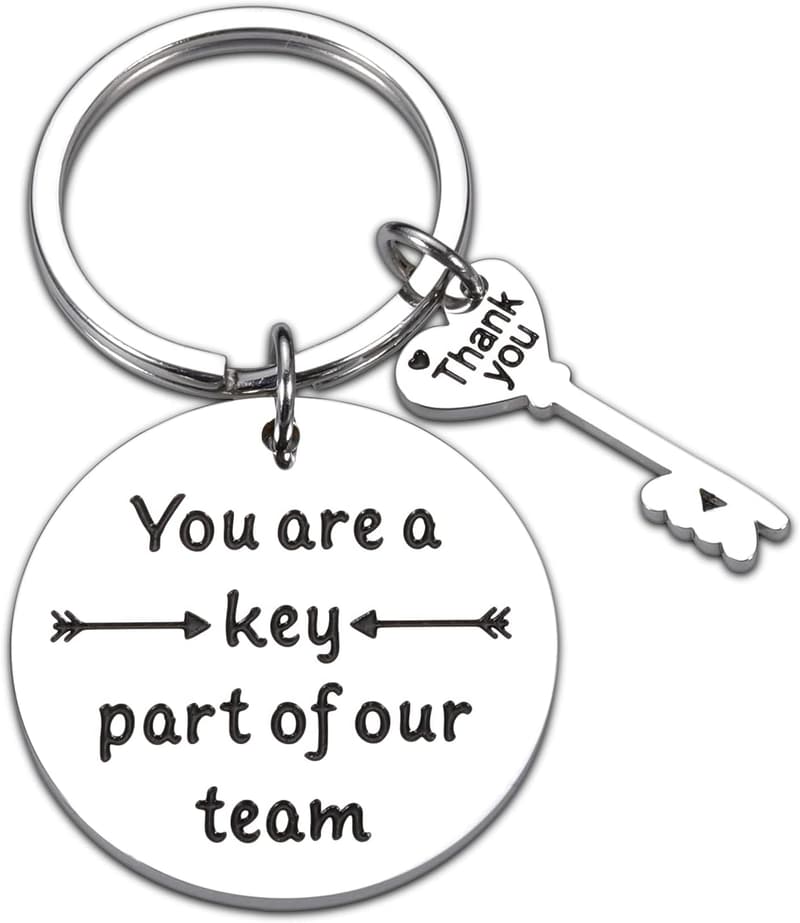 Employee Appreciation Keychain for Coworkers and Bosses