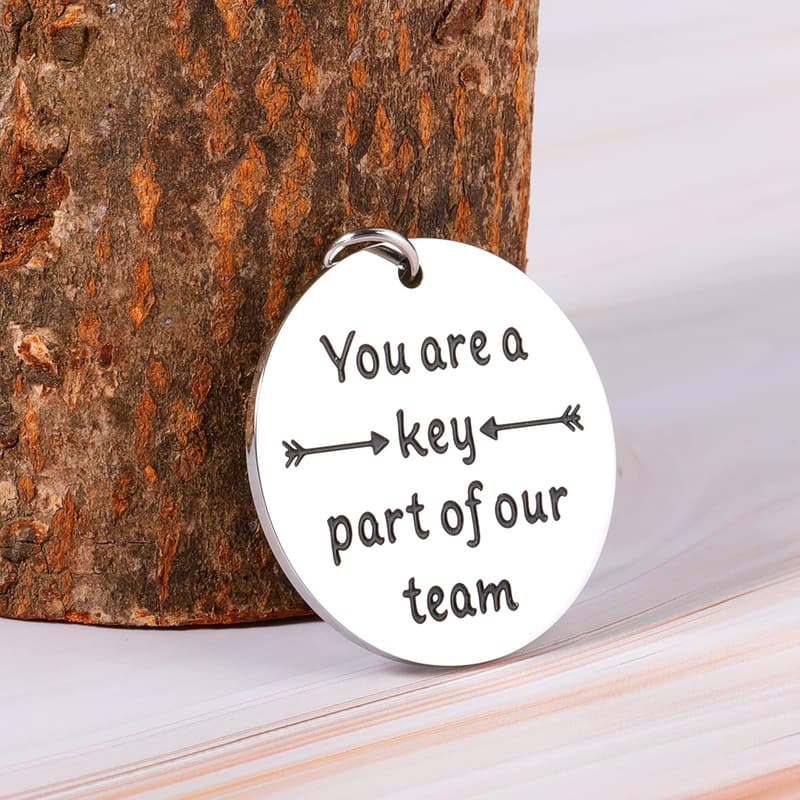 Employee Appreciation Keychain for Coworkers and Bosses