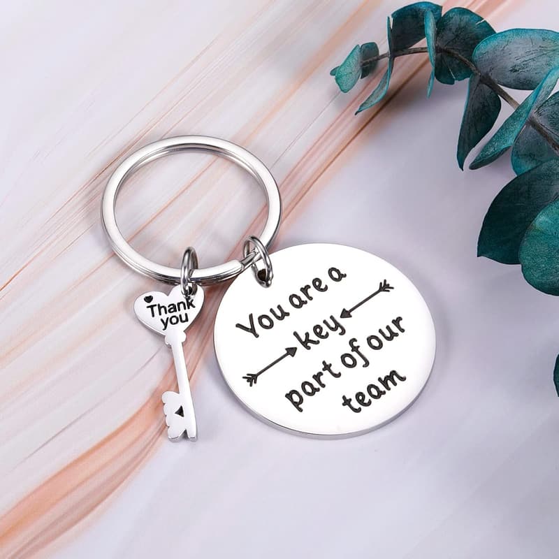 Employee Appreciation Keychain for Coworkers and Bosses