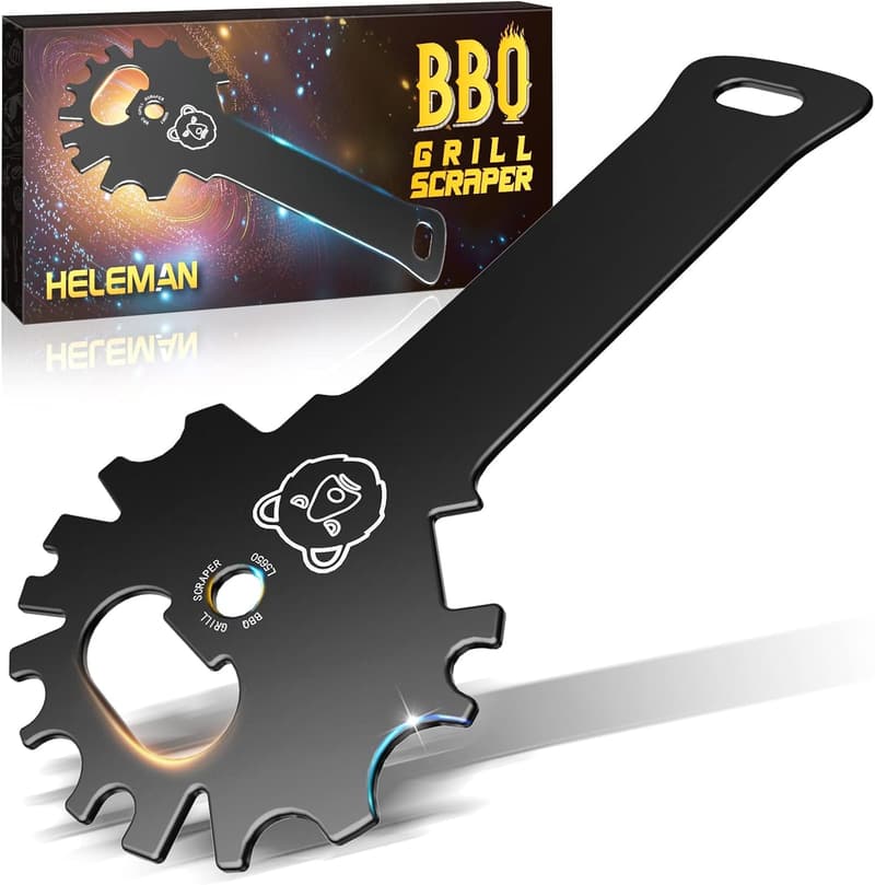 Christmas BBQ Grill Scraper Gift for Men & Teens