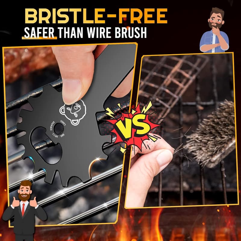 Christmas BBQ Grill Scraper Gift for Men & Teens