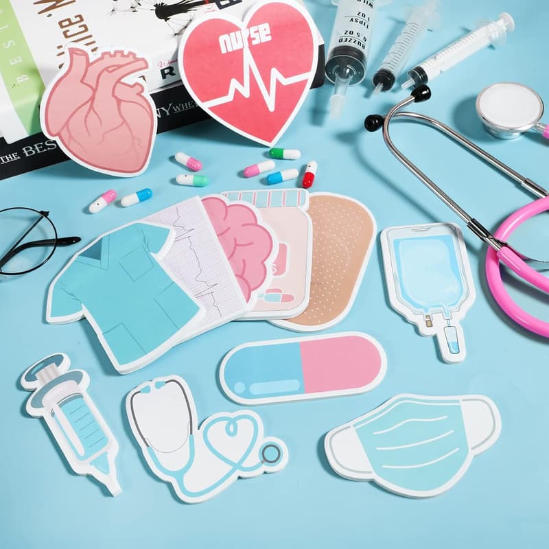 Nurse Life Sticky Notes Set - 12 Medical-Themed Essentials