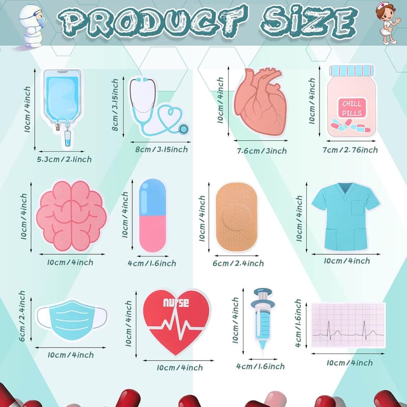 Nurse Life Sticky Notes Set - 12 Medical-Themed Essentials