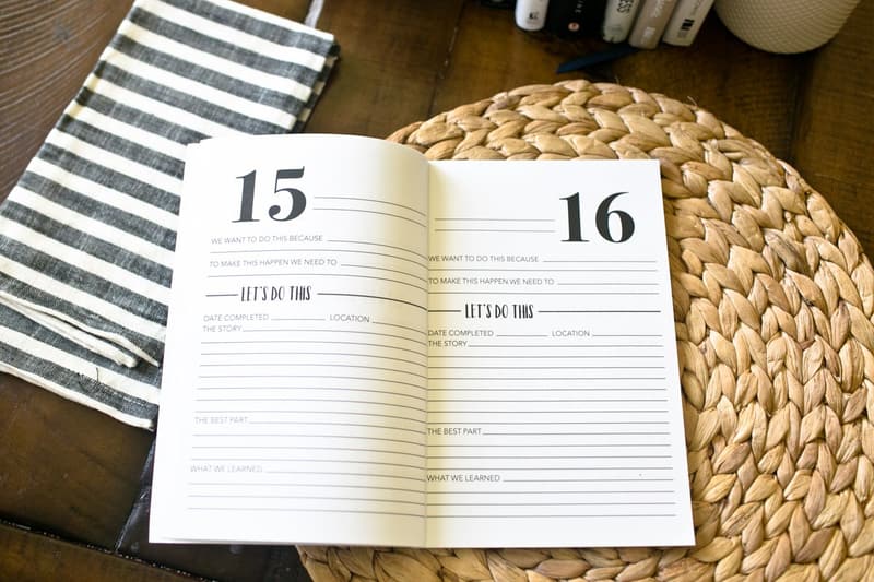 Couples' Bucket List Journal for Ideas and Adventures