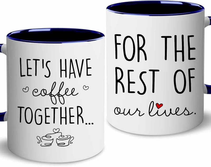 Couples Mug Set - Ideal Wedding or Engagement Gift